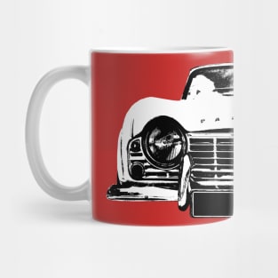 Triumph TR4 British classic car monoblock black and white Mug